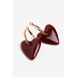Pendientes aro corazón - Imagen 2