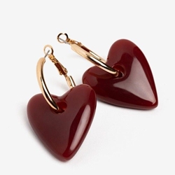 Pendientes aro corazón - Imagen 2