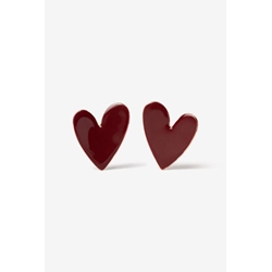 Pendientes corazones rojos - Imagen 1