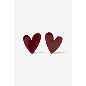 Pendientes corazones rojos - Imagen 1