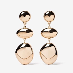 Pendientes dorados largos - Imagen 1