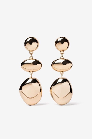 Pendientes dorados largos - Imagen 1