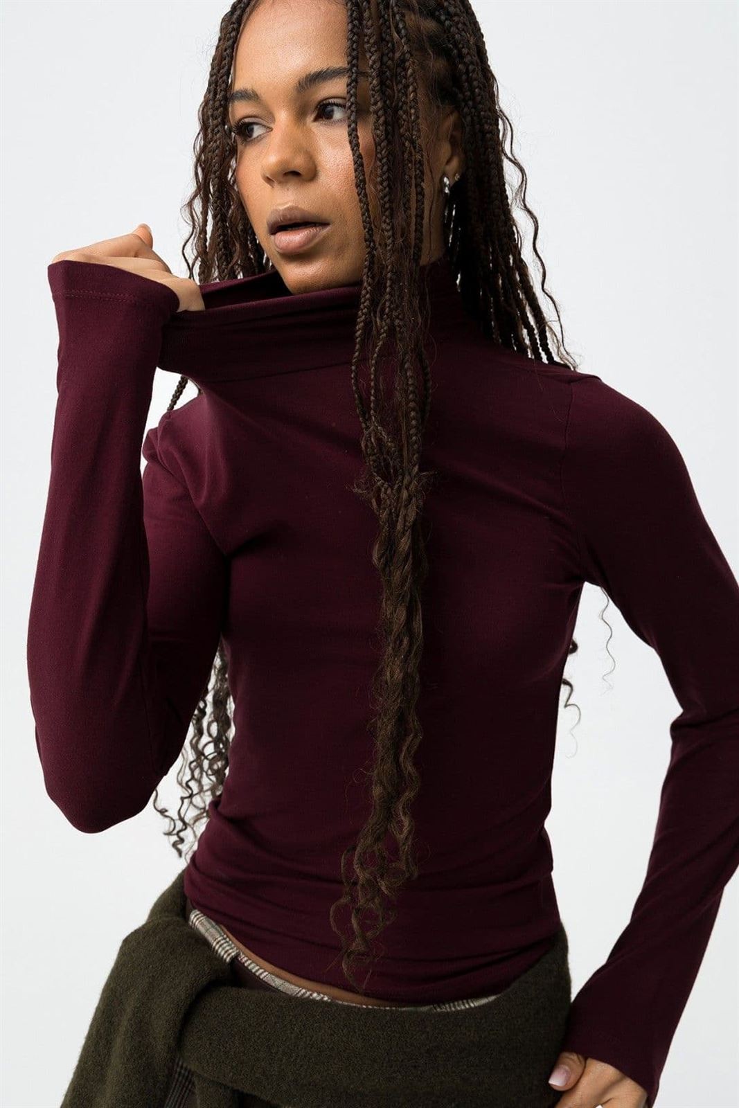 Polo cuello subido burdeos, Murcia - Imagen 1