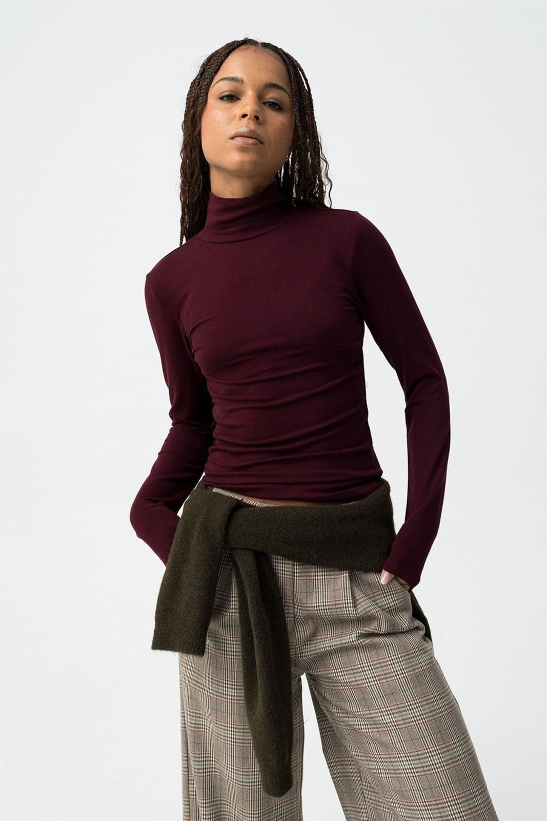 Polo cuello subido burdeos, Murcia - Imagen 2