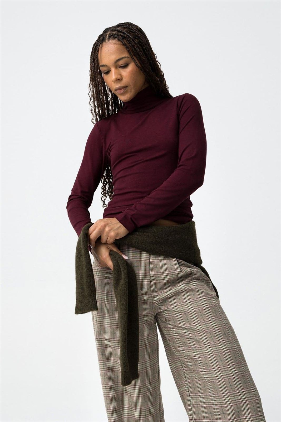 Polo cuello subido burdeos, Murcia - Imagen 3