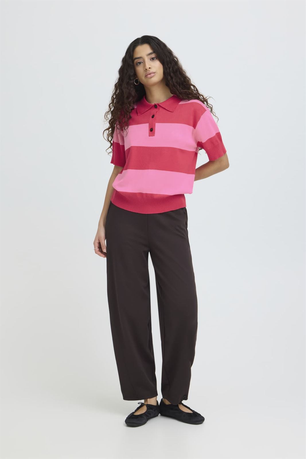 Polo raya ancha rosa, Luls - Imagen 2