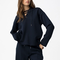 Sudadera azul cordones, Luca - Imagen 2