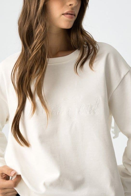 Sudadera Bordada con Flecos, Wester - Imagen 4
