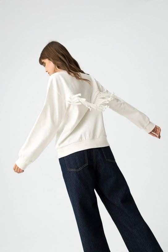 Sudadera Bordada con Flecos, Wester - Imagen 6
