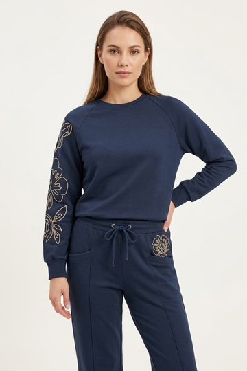 Sudadera Cáceres bordada Lylu - azul marino - Imagen 1