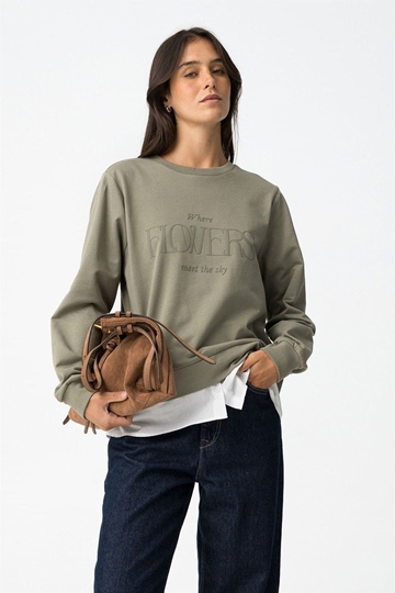 Sudadera combinada, Prata - Imagen 1