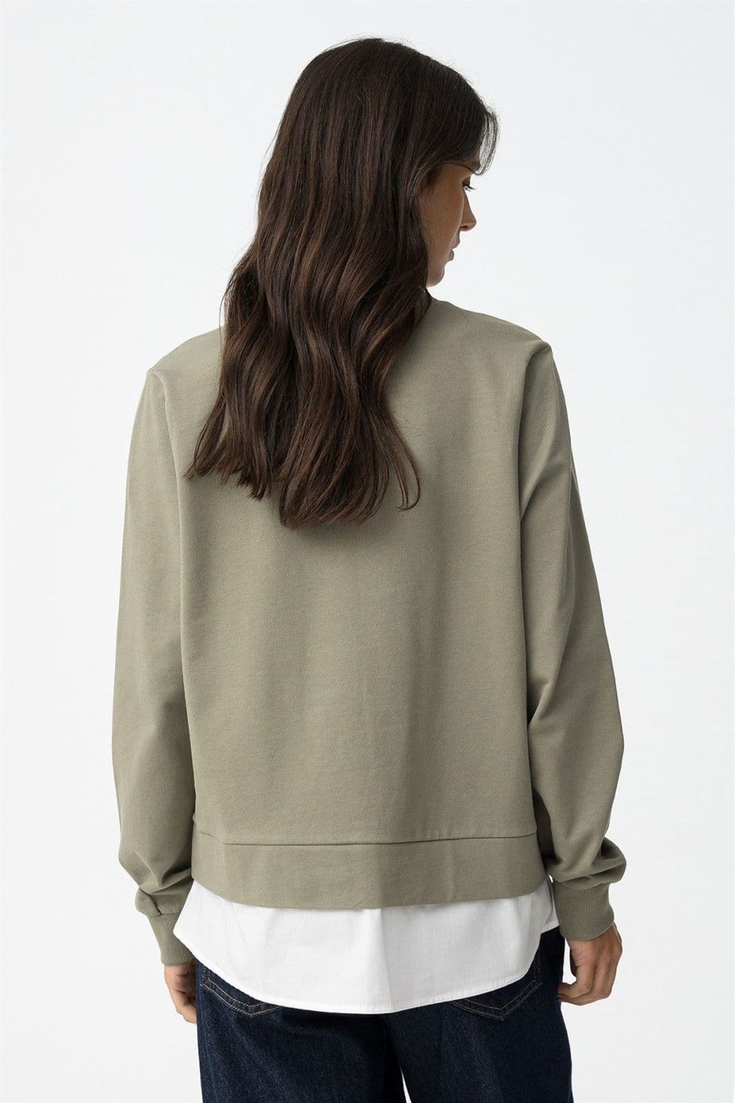 Sudadera combinada, Prata - Imagen 3