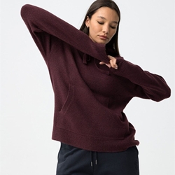 Sudadera de punto burdeos, Erica - Imagen 1