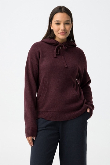 Sudadera de punto burdeos, Erica - Imagen 2
