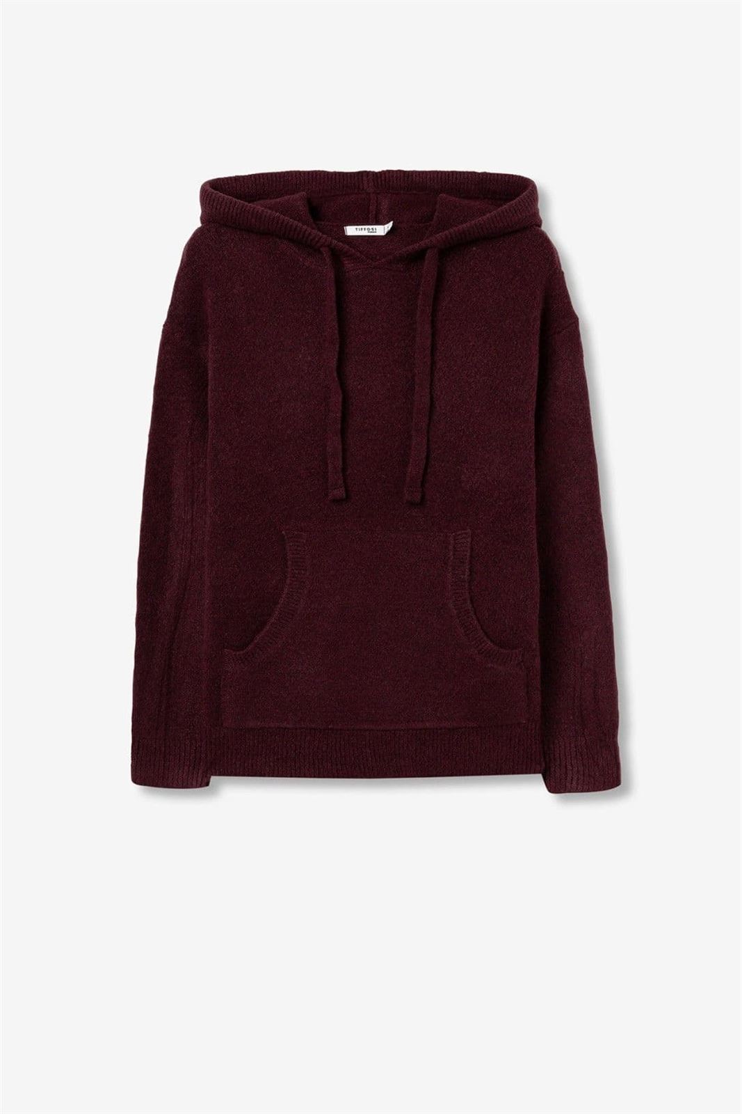 Sudadera de punto burdeos, Erica - Imagen 5
