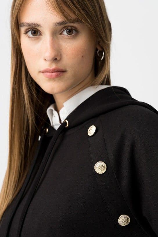 Sudadera negra con Botones dorados, Bingo - Imagen 4