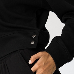 Sudadera negra con Botones Metálicos, Kenzina - Imagen 2