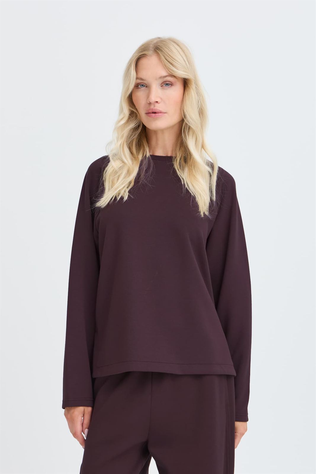 Sudadera Oversize, Pusti, B.young- Burdeos/Higo - Imagen 1