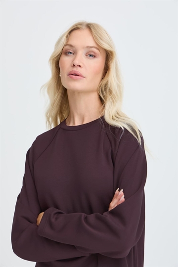 Sudadera Oversize, Pusti, B.young- Burdeos/Higo - Imagen 2