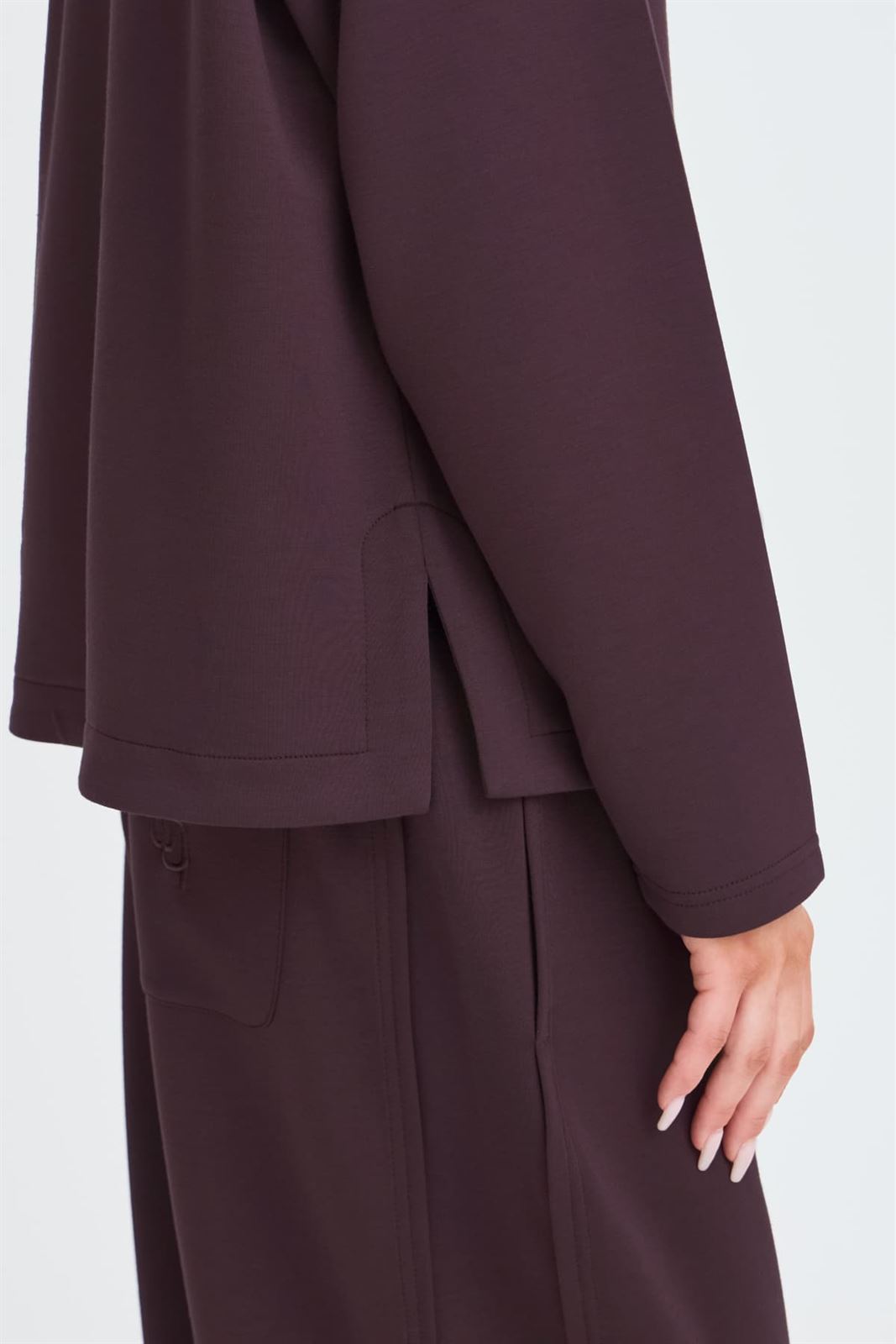 Sudadera Oversize, Pusti, B.young- Burdeos/Higo - Imagen 7