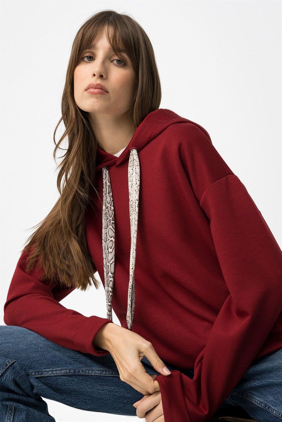 Sudadera roja capucha, Kenzo - Imagen 1