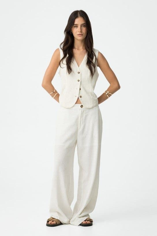 Top Chaleco Slim Fit de Algodón, Colety - Imagen 5