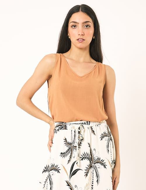 Top de tiras naranja seco, Swing - Imagen 1