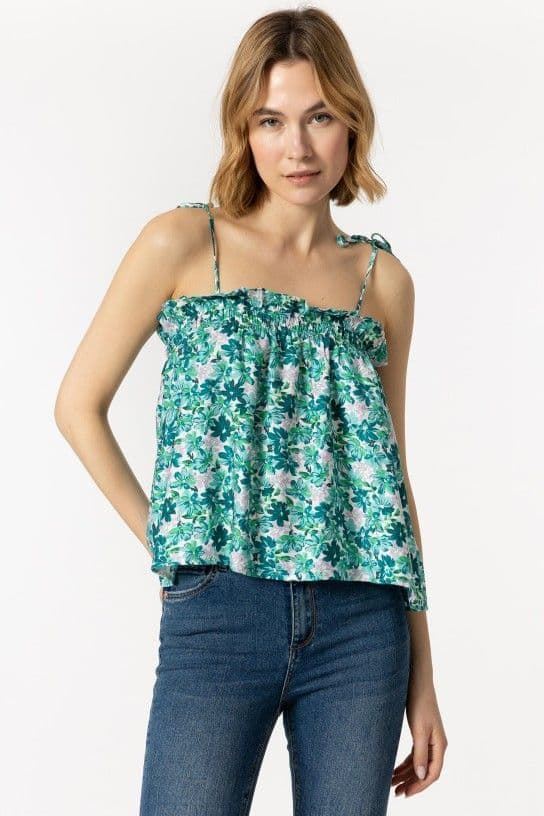 Top Estampado Floral con Elástico, Gardenia - Imagen 3