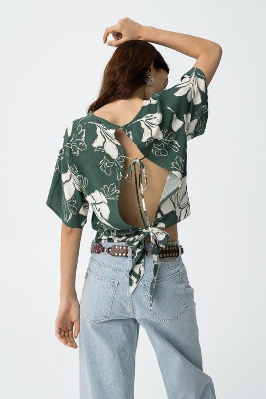 Top estampado lazos espalda, Vivi - Imagen 2