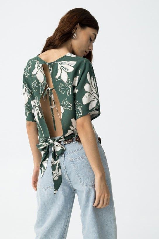 Top estampado lazos espalda, Vivi - Imagen 3