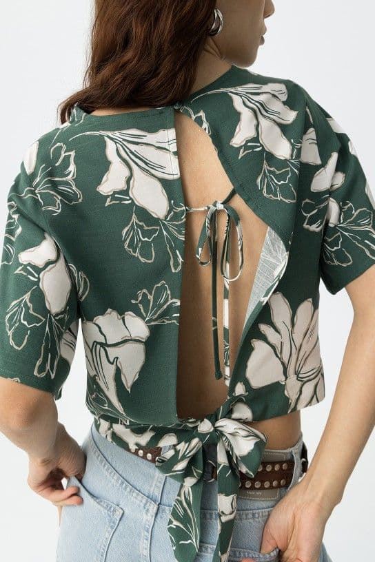 Top estampado lazos espalda, Vivi - Imagen 4