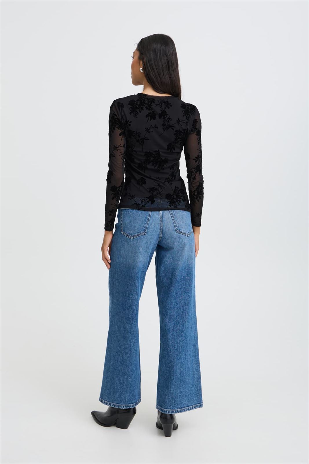 Top floral B.young, Rimesha - negro - Imagen 10