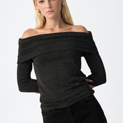 Top Hombros Descubiertos con Hilo Metalizado, Mariner - Imagen 1