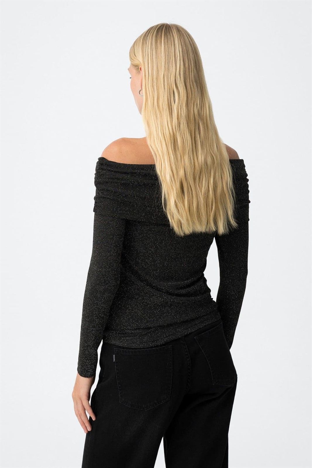 Top Hombros Descubiertos con Hilo Metalizado, Mariner - Imagen 3