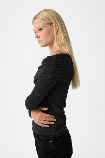 Top Hombros Descubiertos con Hilo Metalizado - Imagen 2