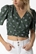 Top verde estampado floral, Ginger - Imagen 1