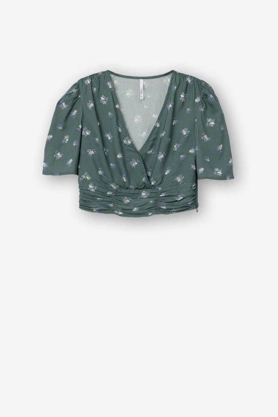 Top verde estampado floral, Ginger - Imagen 5