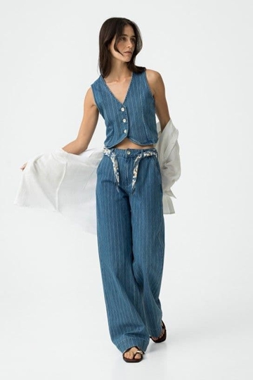 Vaqueros de pernera ancha con purpurina, Edelyn - Imagen 1