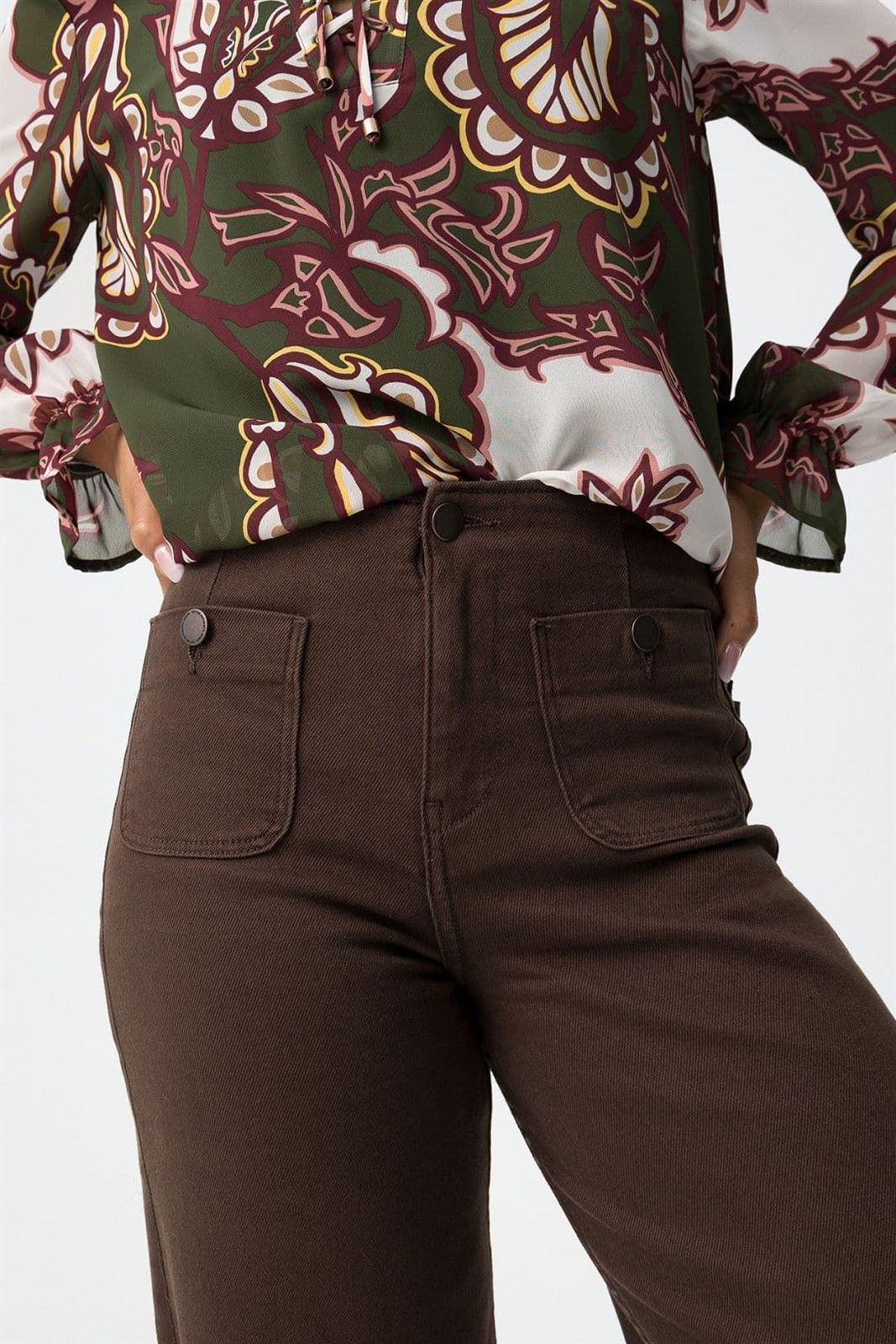 Vaqueros Marrón Chocolate, Sarah - Imagen 4