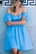 Vestido azul "Corazones" - Imagen 1