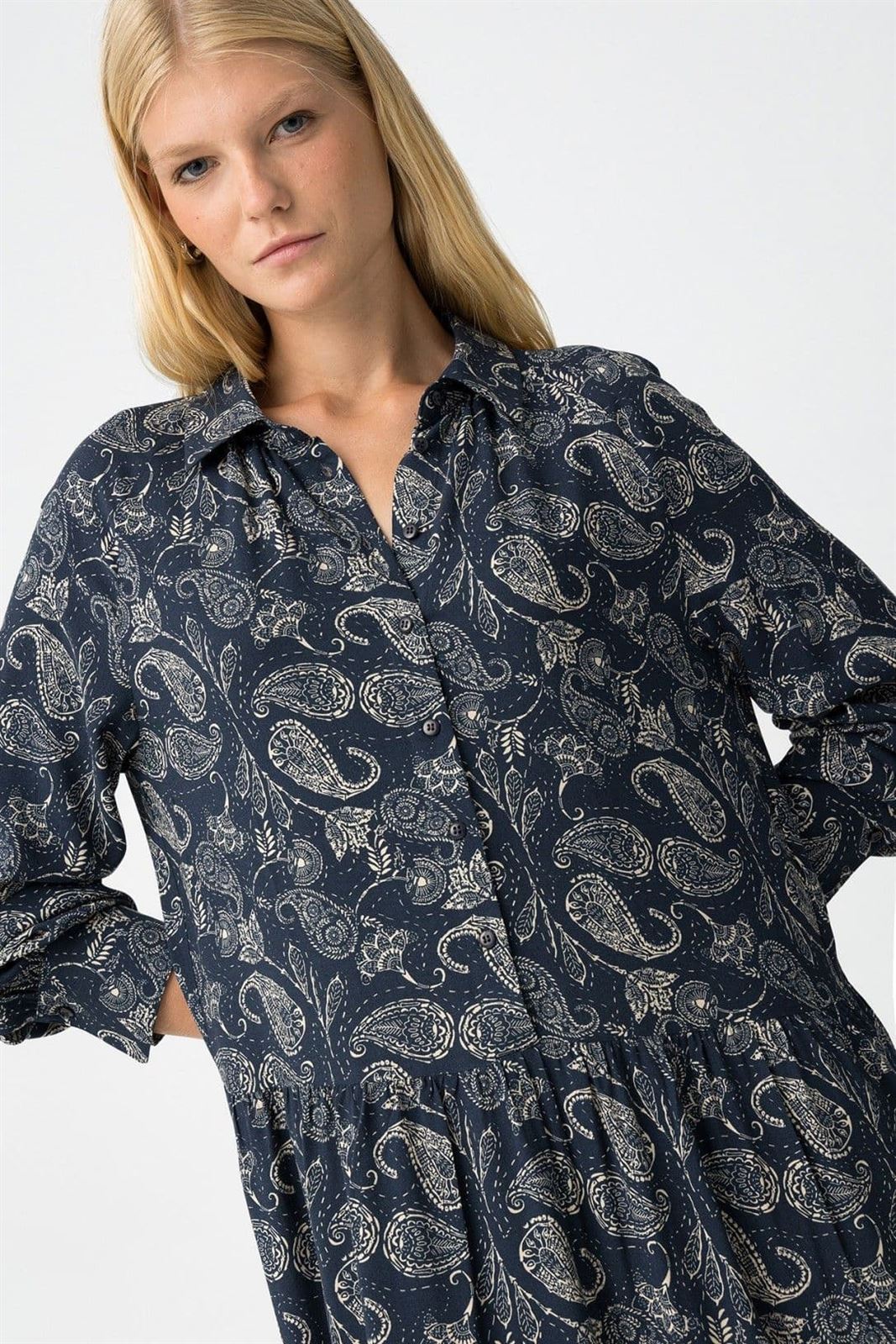 Vestido camisero estampado, Ulla - Imagen 4