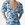 Vestido corto estampado floral azul, Santafe - Imagen 2