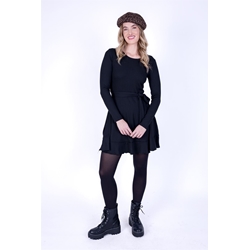 Vestido corto negro Joana - Imagen 1