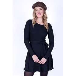 Vestido corto negro Joana - Imagen 2