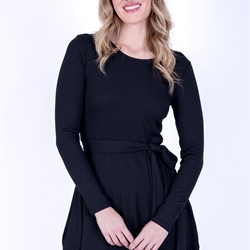 Vestido corto negro Joana - Imagen 2