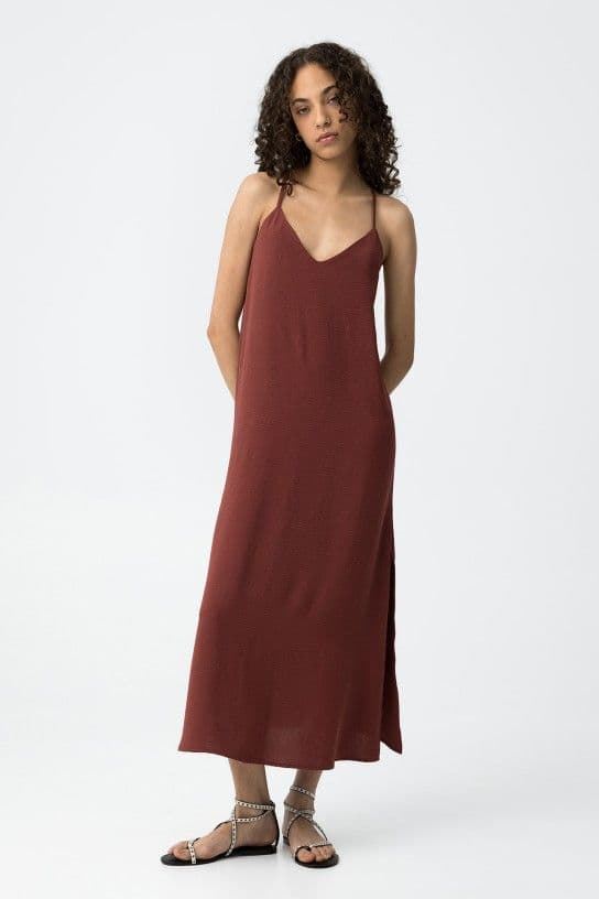 Vestido de tirantes largo, Bestie - Imagen 4