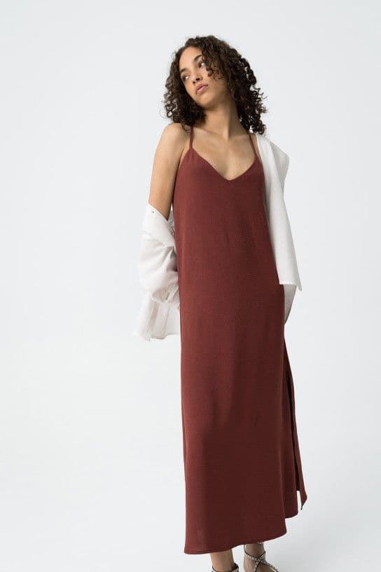 Vestido de tirantes largo, Bestie - Imagen 5