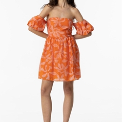 Vestido Estampado con Hombros Descubiertos, Lima - Imagen 2