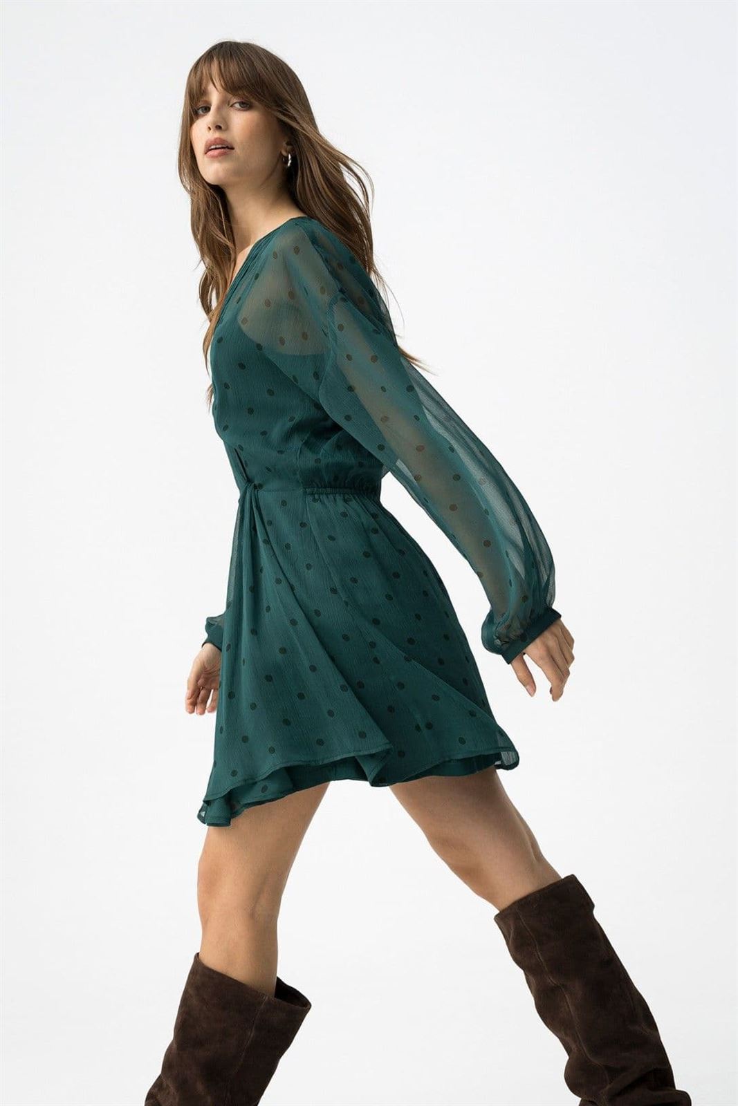 Vestido estampado verde, Dubai - Imagen 3