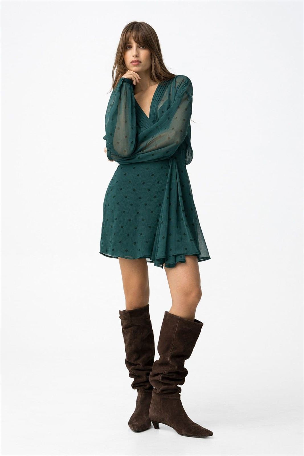 Vestido estampado verde, Dubai - Imagen 4